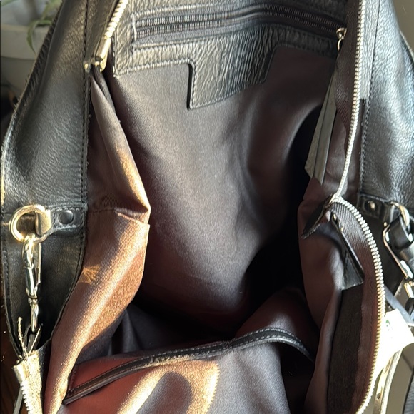 GIANNI CHIARINI Black Leather Hobo Tote Bag - Picture 9 of 15